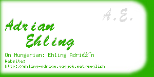 adrian ehling business card